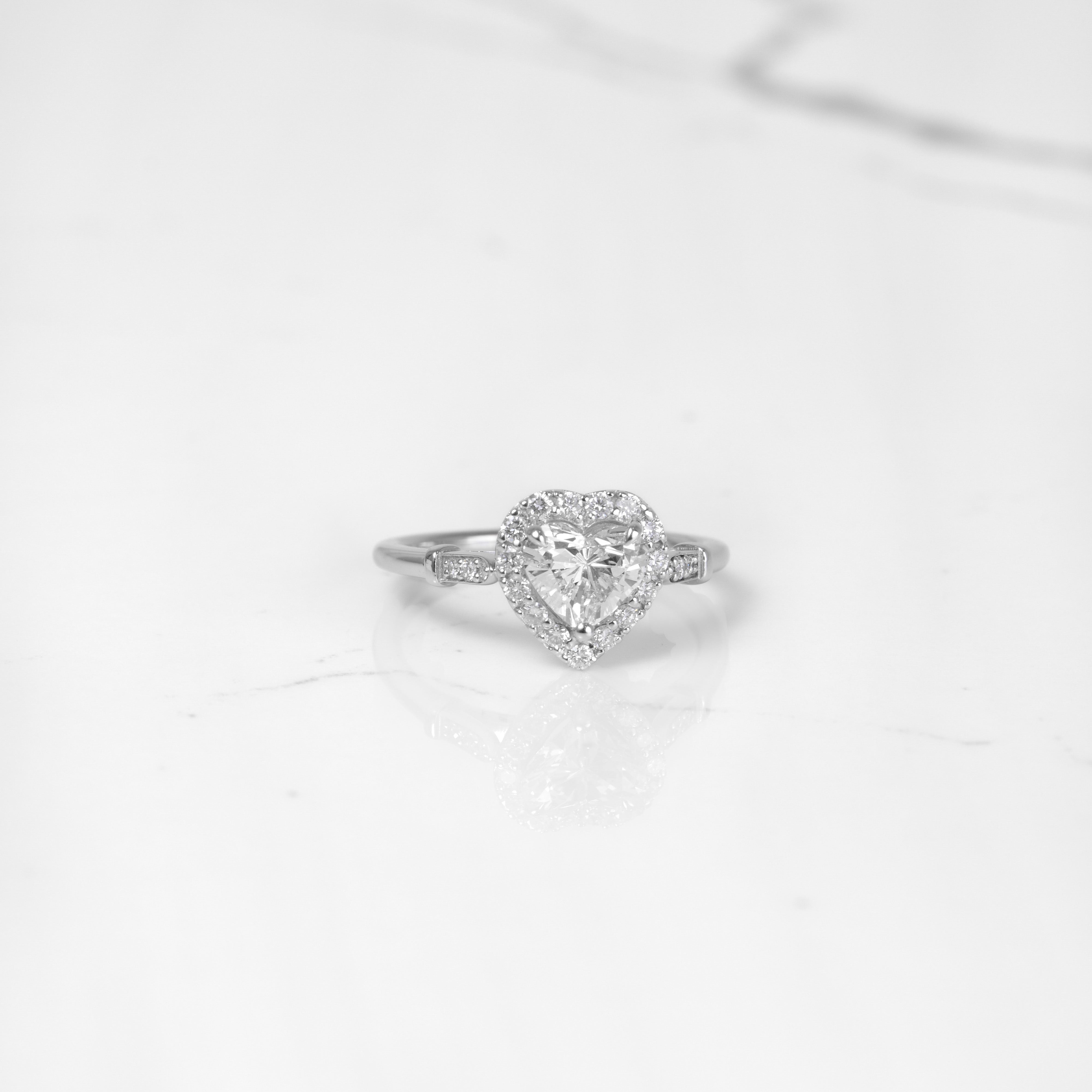 Heart Engagement Rings - Romantic Settings for Diamonds