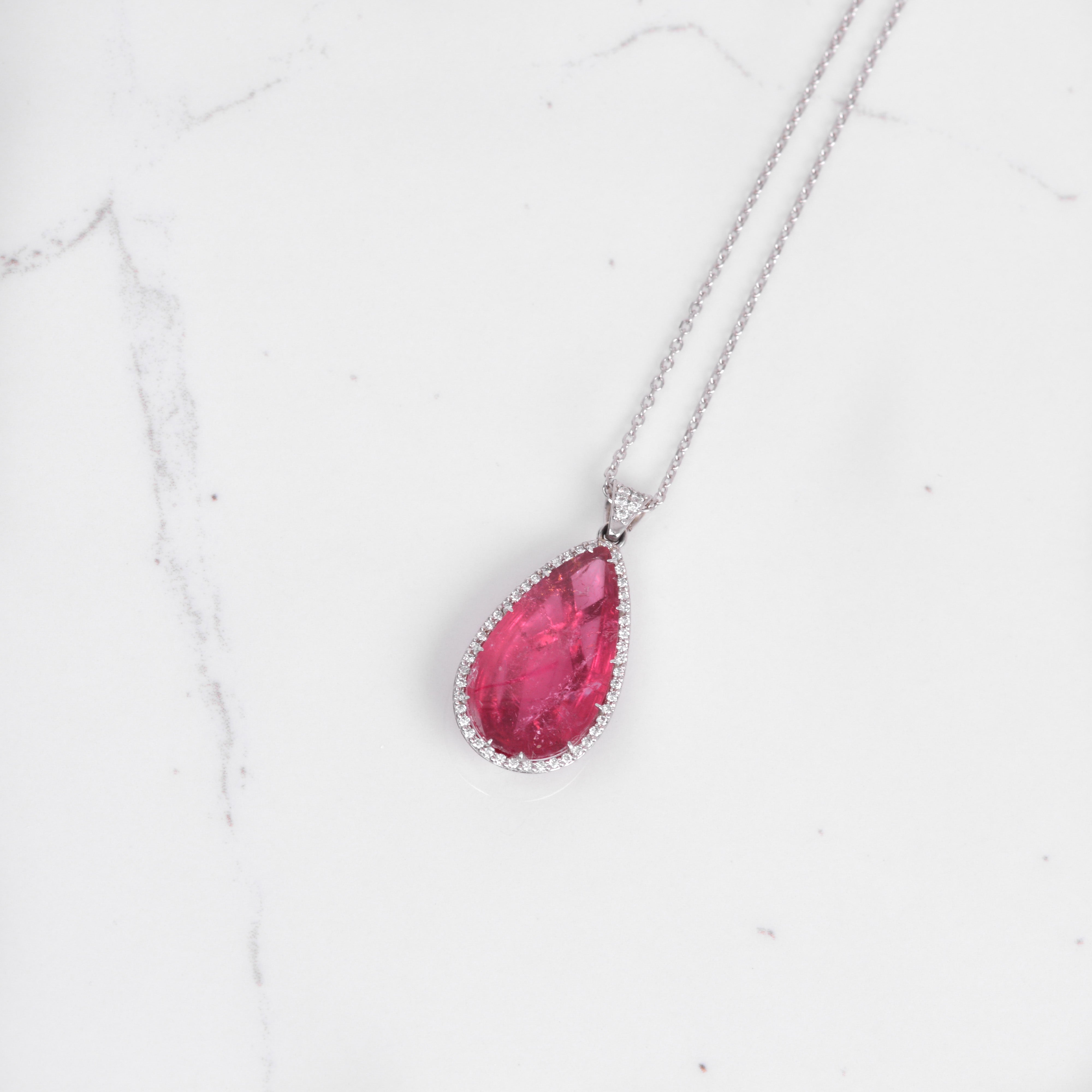 Rubellite pendant on sale